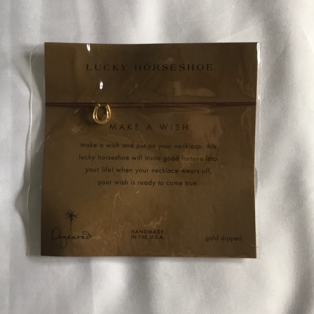 NEW Dogeared Lucky Horseshoe Necklace